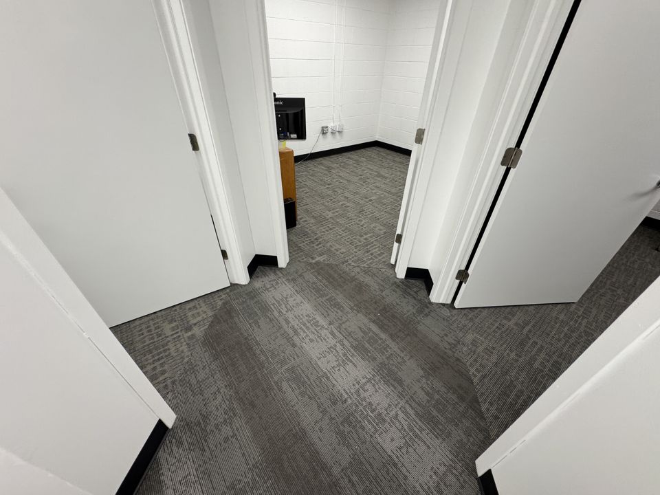 Commercial Carpet Tile Installation with Coordinated Patterns