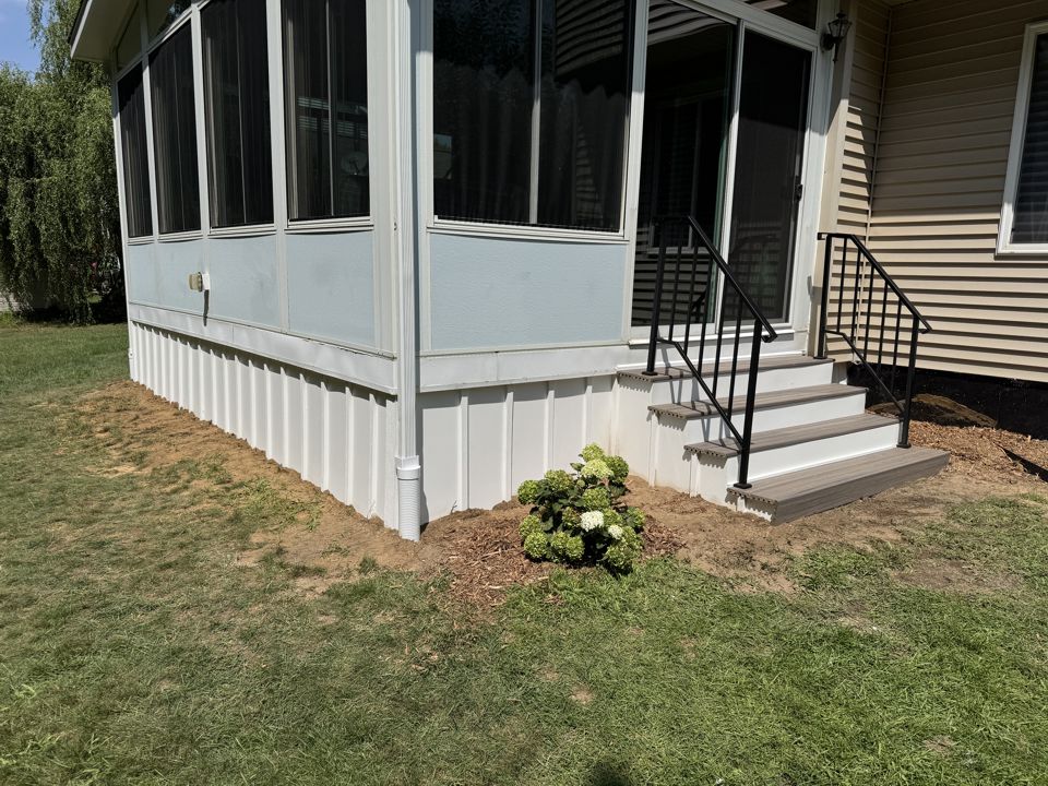 Sunroom Skirt & Stair Rebuild